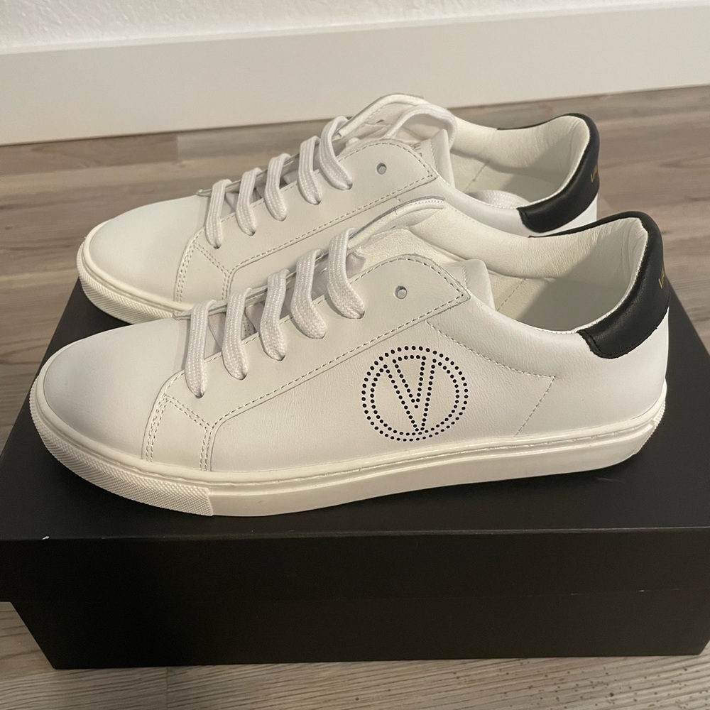 M Valentino Women’s White Leather Sneakers